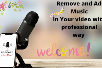 remove background music from your audio or video in 24 hours