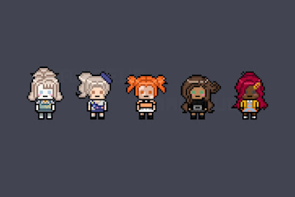 draw you a danganronpa pixel sprite