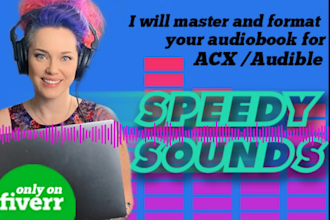 master and format your audiobook for acx audible