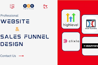 design converting clixlo, gohighlevel crm funnel, website, forms, surveys,