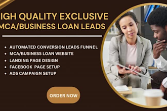 generate highly exclusive mca leads business loan leads for your business