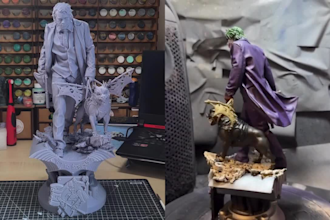 3d print and hand paint your original character anime dc collectible table top