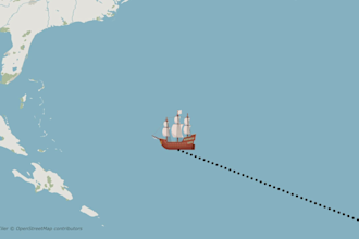 make animated trade route maps using adobe after effects