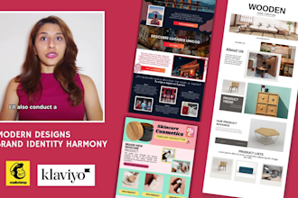 design custom mailchimp email marketing template newsletter
