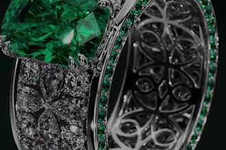 do 3d jewelry animation, 3d jewelry design, 3d product, industrial animation