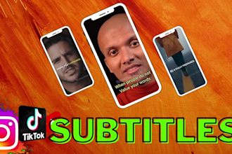 creat video transcription, srt, captions for youtube, tiktok