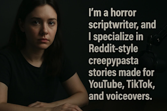 write reddit style creepy scary scripts for horror youtubers