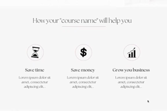 build canva landing pages sales page templates for course launch canva website