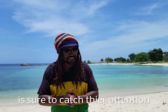 custom rasta video on jamaica beach