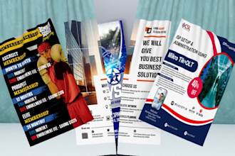 do poster flyer matching ticket, event ticket fast delivery