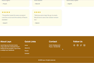 create product, marketing, and service landing page