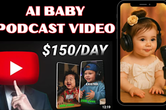 do ai baby podcast ai talking baby video aibaby host viral look alike ai baby