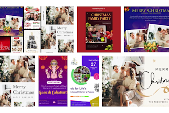 design christmas card and invitation card