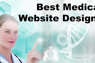 design medical website booking website health care website and homecare website
