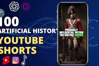 create ai history youtube shorts,  instagram and tiktok reels