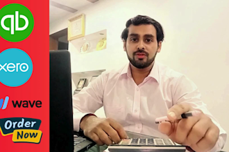 do setup, clean up and bookkeeping in quickbooks online, xero and wave