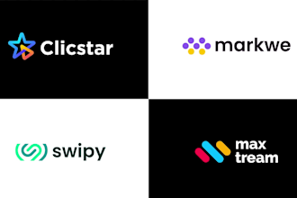 design a modern minimalist logo and brand identity for a saas and ai startup