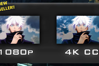 upscale, enhance your video quality to 1080p, 4k and 8k