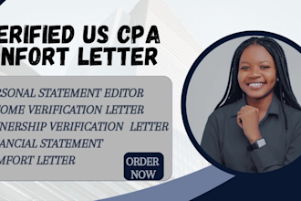 provide CPA certified personal statements, audit, tax return, and resume help