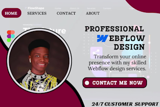 design and redesign professional webflow website wix wordpress website
