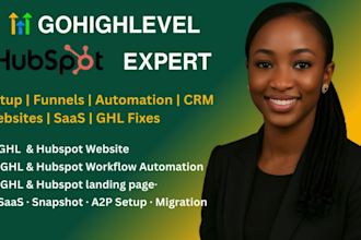 gohighlevel hubspot expert to do gohighlevel funnel website workflow automation