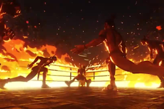 do 2d anime animation cartoon fight anime 2d anime fight render 2d action anime