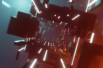 4k 3d abstract animation 3d loop animation 3d loop sequence music visualizer