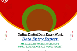 do fastest data entry in one day, and data typing master