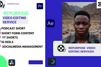 repurpose your youtube long video into reels, shorts podcast