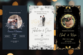 design an animated invitation in addition to a video