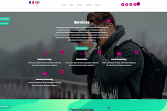 create your perfect portfolio or business website using my creation tool