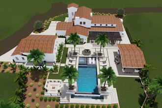 design realistic 3d landscaping for yards garden and outdoor spaces