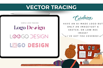 create and image to vector conversion, vector tracing