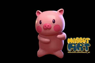 create 3d custom character and product modeling, animations