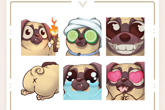 create twitch emotes,sub icon, gif emotes
