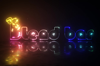 neon logo animation for your brand