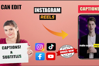 add subtitles or captions to youtube shorts, instagram reel and tiktok videos