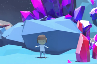 create 3d character model,psx,n64,retro animation in ps1 low poly style