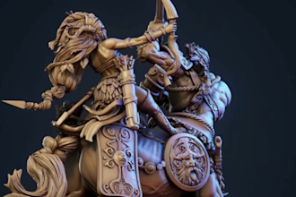 sculpt 3d model for 3d printing 3d miniature nsfw 3d character modeling stl file