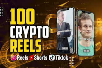 create crypto videos reels tiktok youtube shorts