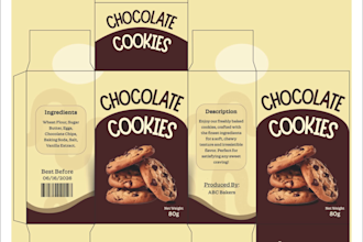 design product packaging, box design, and diecut layout