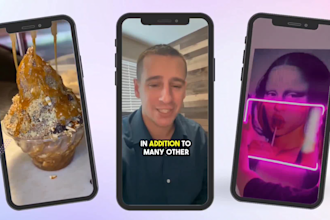 create instagram reels, tik tok videos editing, make youtube shorts product ads