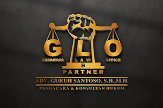 a classic and elegant law firm logo for attorneys