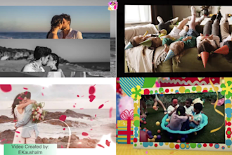 make a cinematic memorial tribute and photo slideshow video highlights any event