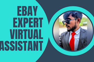 be your virtual assistant for managing your amazon and ebay stores