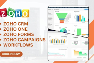 be your zoho expert, integrate zoho one, zoho books and zoho crm into business