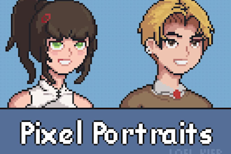 draw 8 bit pixel art portrait avatar picture in my style