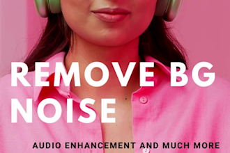 do audio editing , enhancement , cleaning and sync to video