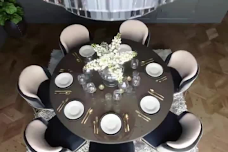 create luxury interior design 3d rendering room animation architectural