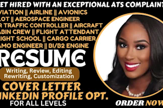 perfect your job search with a professional aviation, aerospace engineer resume